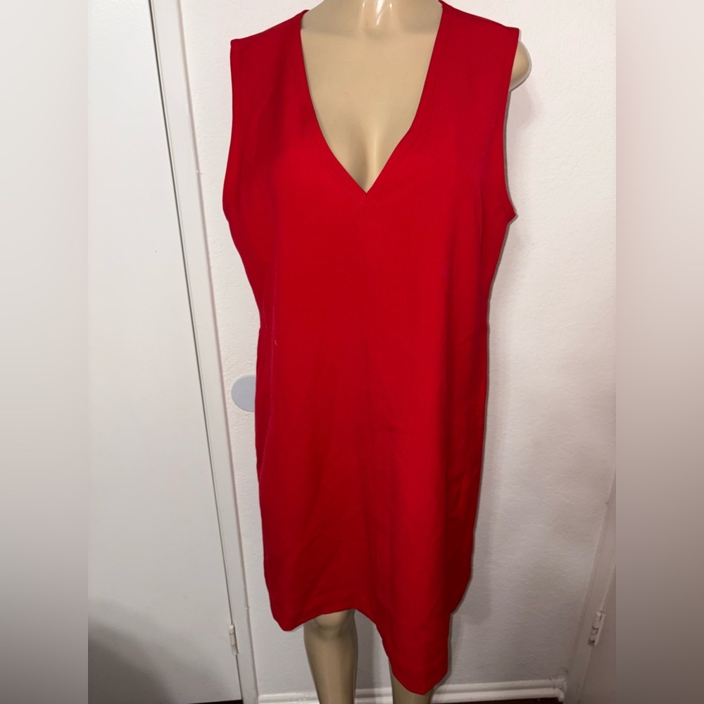 V Neck Gap Shift Dress Sleeveless Knee Length Size L Tall  New